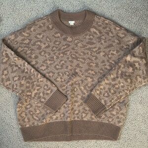 Aerie Sweater Cheetah Print